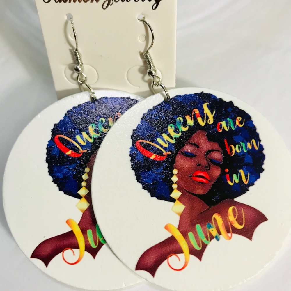Button earring